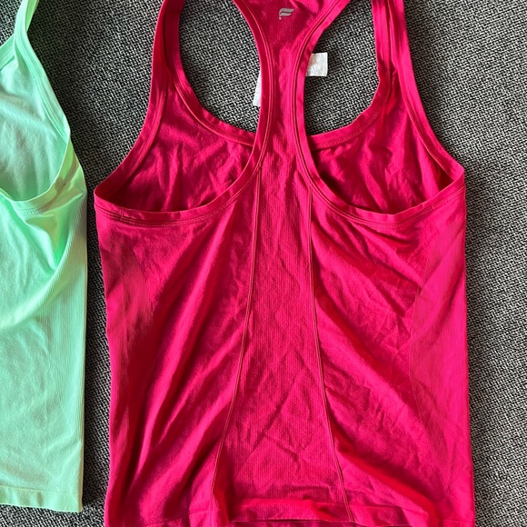 Two Fabletics Feather Tech Racerback Tank Tops - Picture 4 of 5